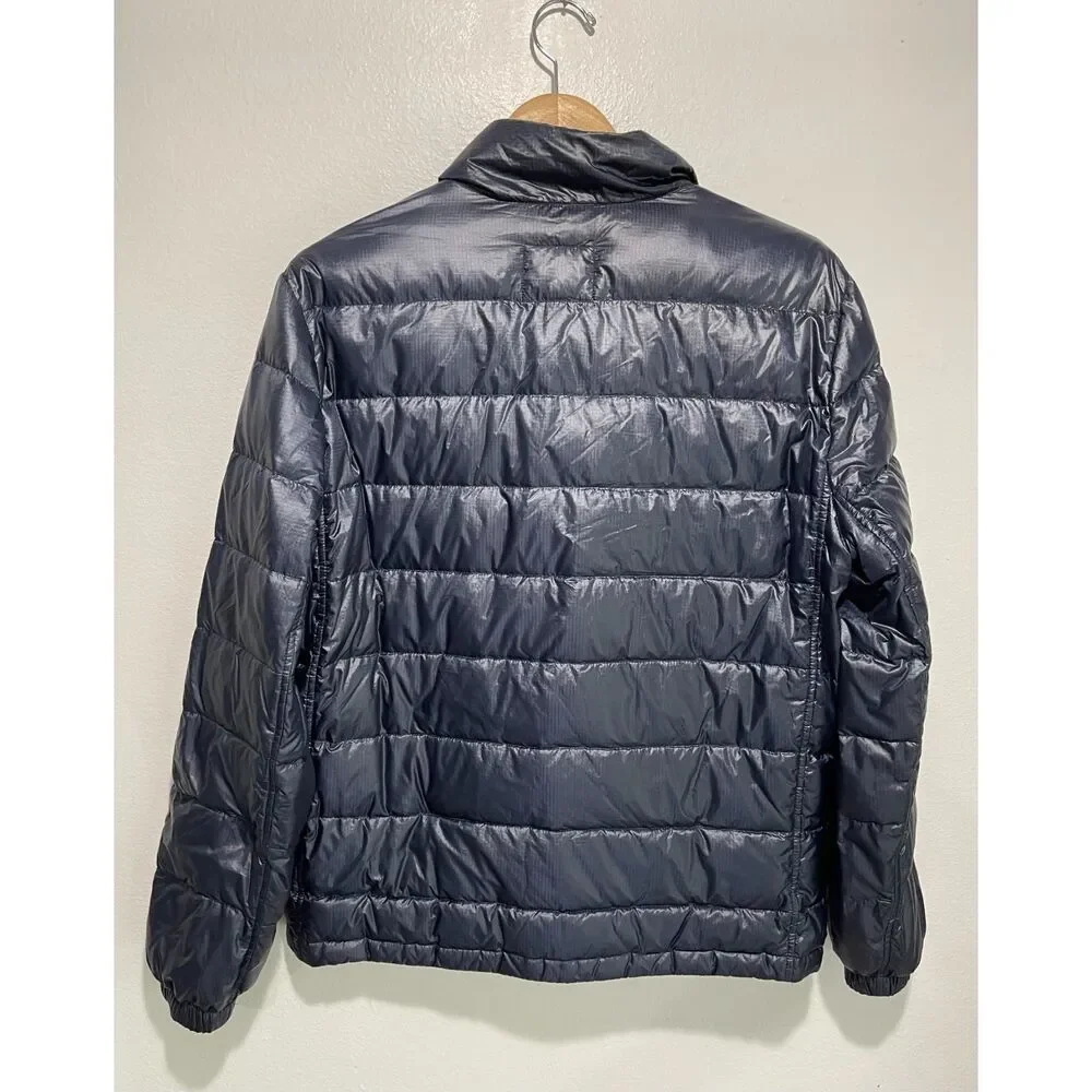 J. Crew quilted Down jacket puffer outerwear sport black winter men M